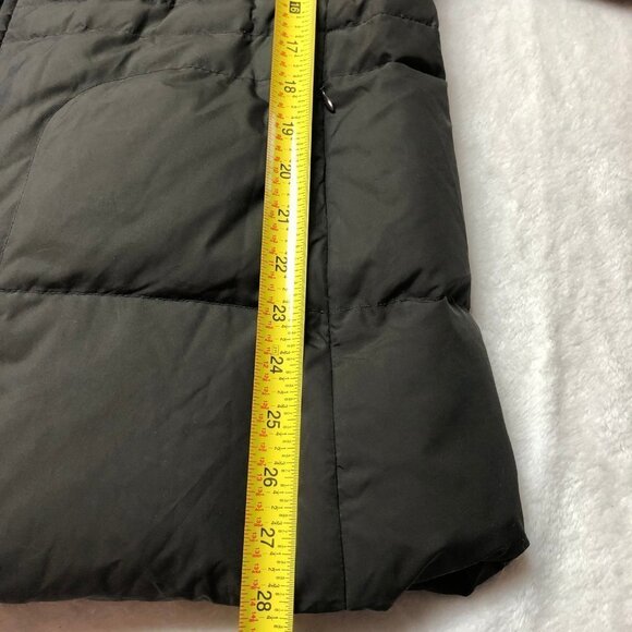 𝅺CUTTER & Buck Dark Brown Down Filled Winter Jacket Rabbit Fur Collar Large - Picture 11 of 11